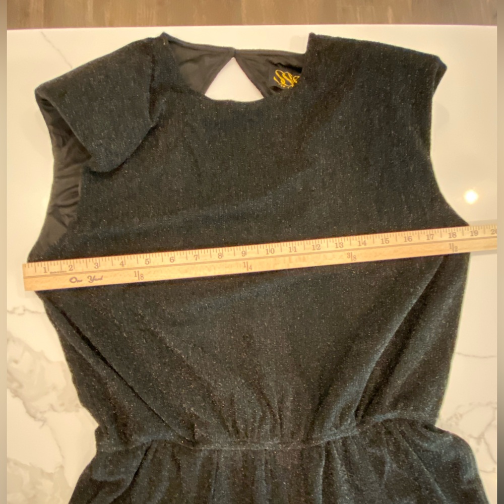 SSYS-Black Sleeveless Jumpsuit with Shimmer NWOT Size Medium - Picture 11 of 16